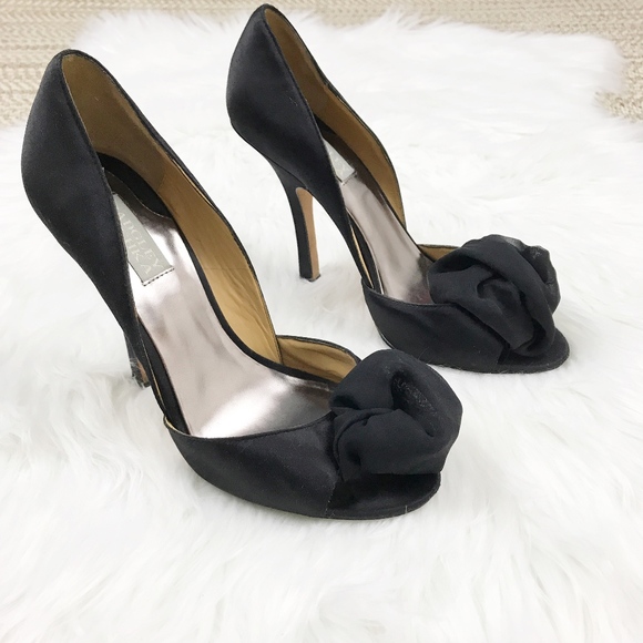 Badgley Mischka Peep Toe Heels - Picture 2 of 8